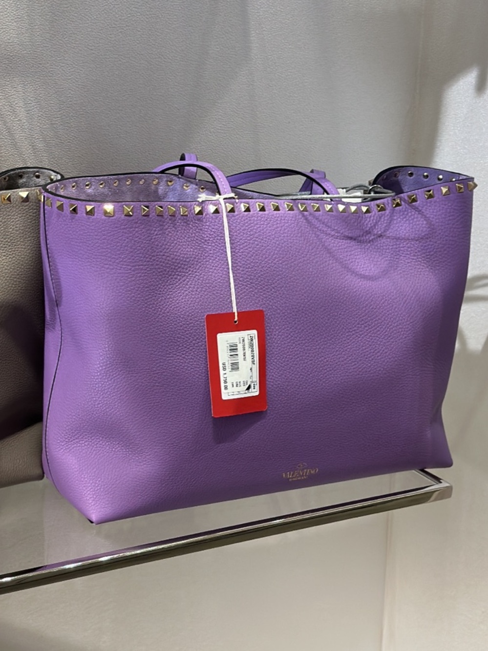 Valentino-Rockstud leather tote bag - Picture 15 of 15